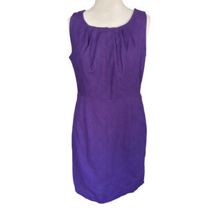 Size 12 Worthington deep purple sheath women's sleeveless dress #21